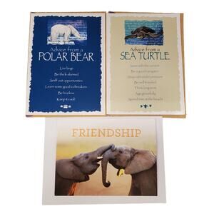 Your True Nature Animal Greeting Cards Polar Bear Sea Turtle Elephant Friends